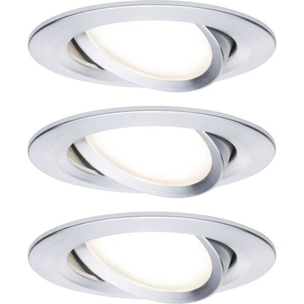 Paulmann 93487 Nova vstavané svietidlo sada 3 ks LED LED 18 W Hliník (sústružený); 93487