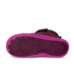Dievčenské celoročné barefoot topánky Bugga KAMA Burgundy B00200-07 - 31