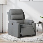 VidaXL vidaXL elektrickýfotel rozkładany, tmavoSivý, obity tkaniną