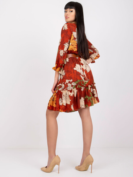 Šaty LC SK 22K 3039.51P tmavo oranžová L