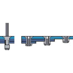 Bralo 1090004812 slepý nit (Ø x d) 4.8 mm x 12 mm ocel hliník 250 ks; 1090004812