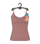 Dámsky top ZERO Feel 2.0 Špagetový top - BROWN - hnedý 1141 - SLOGGI BROWN M
