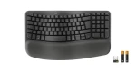 Logitech Wave Keys for Business čierna / Ergonomická klávesnica / DE layout / Bluetooth / Logi Bolt (920-012327)