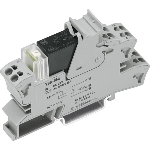 WAGO 788-354 reléový modul, 24 V/DC, 16 A, 1 prepínací, 1 ks; 788-354