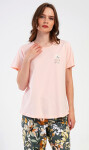 Dámske capri pyžamo Marie khaki 4XL