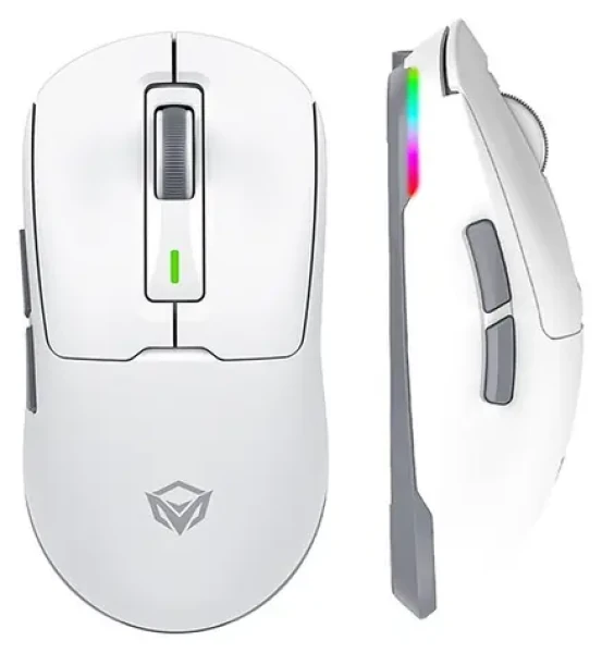 Meetion GW24 biela / Herná myš / optická / 8000 DPI / Tri-Mode / RGB (GW24)