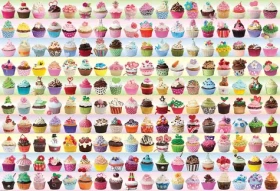 EUROGRAPHICS Puzzle Farebné tortičky (Cupcakes)