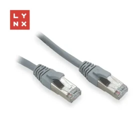 Lynx FTP CAT5e 1m šedý / Patch kábel / RJ45-RJ45 / CCA vodič / balenie 10 ks (LX-FTP5E-010-GREY)