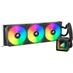 Sharkoon S100 ARGB čierna / 3x 120mm / 35 dB @ 2200 RPM / 77.66 CFM / AMD + Intel (4044951044702)