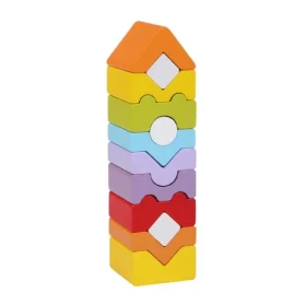 CUBIKA 14996 Veža XI - drevená skladačka 12 dielov