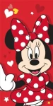 Jerry Fabrics Disney Minnie Red heart JFK035276 osuška červená 70x140