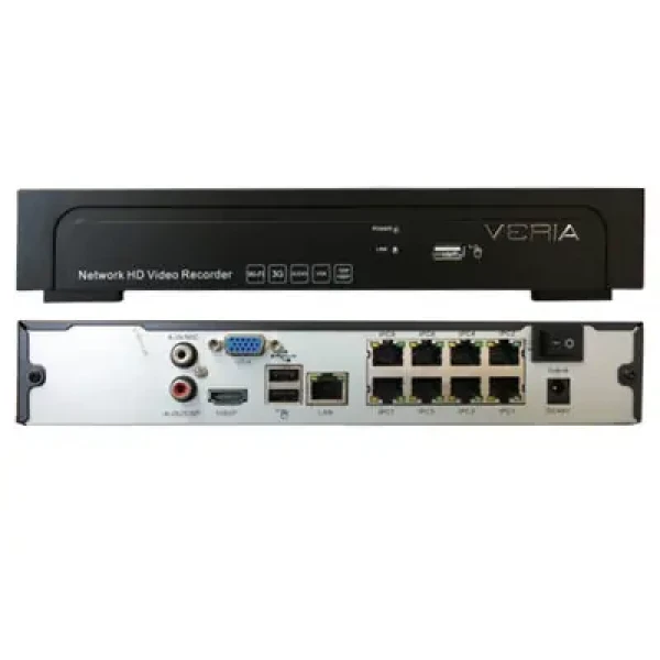 Veria NVR 8108P + 8POE IP záznamové zariadenie (NVR 8108P)
