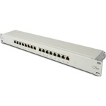 DIGITUS Patch panel, CAT5E, 19 , 16xSTP RJ45, béžová