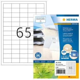 Herma Etikety A4 38,1x21,2 mm / Etikety / Recyklovaný papier / 5200 ks / 80 listov / Laser/Inkjet (10725)