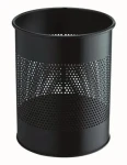 Durable odpadkový kôš okrúhly 15 l čierna / Odpadkový kôš / Kov / O 26 cm (331001)