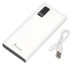 Extralink EPB-067W biela / Powerbanka / 10 000 mAh / 2x USB-A + USB-C / 22,5 W / LED displej (EX.19492)