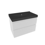 Kúpeľňová skrinka s umývadlom Naturel Savona 78x53x45 cm biela lesk SAVONA280BIU1B SAVONA280BIU1B