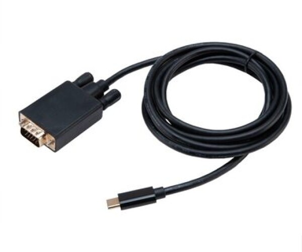 Akasa AK-CBCA17-18BK čierna / kábel USB-C na VGA / 1080@60Hz / 1.8m (AK-CBCA17-18BK)