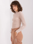 Béžová dámská pruhovaná halenka BASIC FEEL GOOD L / XL