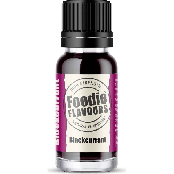 Prírodné koncentrované aróma 15 ml čierna ríbezľa - Foodie Flavours - Foodie Flavours