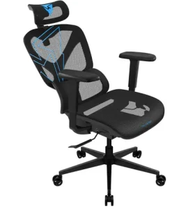 ThunderX3 YTC-Mesh čierno-modrá / Ergonomická stolička / nastaviteľné / sieťované / pojazdové kolieska / nosnosť 125 kg (TEGC-3066001.B1)