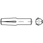 TOOLCRAFT TO-6865863 násuvný ryhovaný kolík ocel 100 ks; TO-6865863