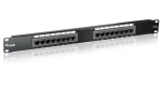 Equip 16- Port čierna / Patch panel / Cat5e / UTP / 1U / 19" (235316)