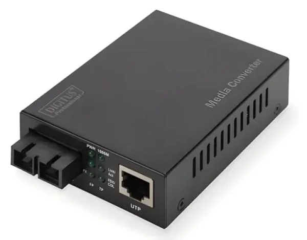 Digitus DN-82120-1 / Media konvertor / RJ-45 na SC Duplex / Gigabit / do 500 m (DN-82120-1)