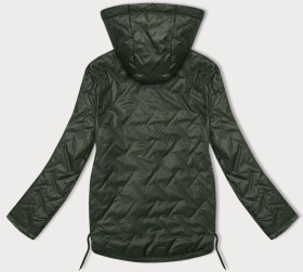 Tenká prešívaná plus size bunda v khaki farbe S'West (B8361-11) odstíny zelené 52