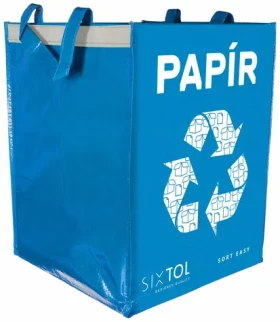 SIXTOL SORT Easy PAPER / Taška na triedený odpad / 30x30x40cm / 36l (SX4204)