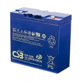 CSB 6-DZM-20 (EVH12240) / Olovený akumulátor / VRLA AGM / 12V/24Ah (EVH12240 (6-DZM-20))