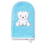 BABYONO Handrička na umývanie Bamboo - modrá