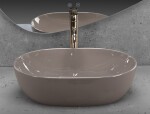 REA - Umývadlo na dosku Lisa Beige Shiny REA-U6380