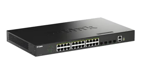 D-Link DGS-1530-28P / PoE Switch / 24x Gigabit PoE+ / 4X SFP+ 10G / L2+ Managed / 128 Gbit/s (DGS-1530-28P/E)