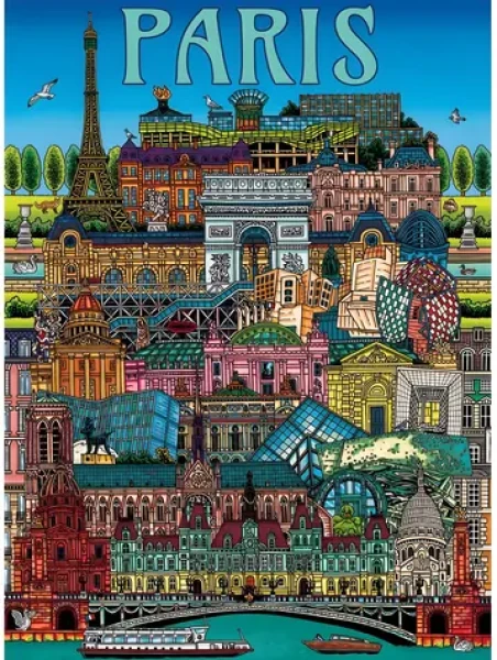 GIBSONS Puzzle Pohľad na Paríž