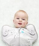 Love To Dream Swaddle UP Warm - Zavinovačka, veľkosť M, biela - 1 FÁZA, 3-6m, 6-8kg