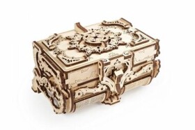 Ugears 3D drevené mechanické puzzle Starožitná šperkovnica