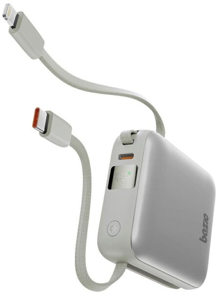 Energea PowerBank 3w1 Bazic Fusion Mini 10000mAh kabel USB-C/Lightning Sivý
