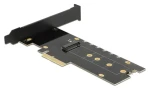 DeLock Radič 1x M.2 NVMe Key M s chladičom a RGB LED / Karta / PCIe x4 (89013)