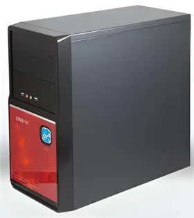 AMEI AM-C1002BR čierna/červená / Skriňa / s potlačou (AMEI Case AM-C1002BR)