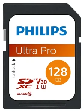 Philips SDXC 128GB / Pamäťová karta / Class 10 / UHS-I U3 / V30 / A1 (FM12SD65B/00)