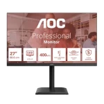 27" AOC U27E4CV čierna / IPS / 3840x2160 / 16:9 / 4ms / 1200:1 / 400cd-m2 / HDMI + DP + USB-C / VESA (U27E4CV)