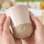 Ib Laursen Kameninový hrnček Heart Light Pink Matt 190 ml