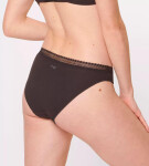 Dámske nohavičky GO Ribbed R Tai C2P - BLACK - black 0004 - SLOGGI BLACK M