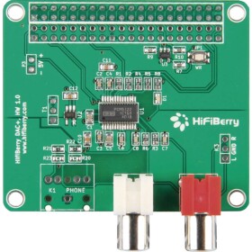 HiFiBerry RB-Hifiberry2 rozširujúca doska Raspberry Pi B ++; RB-Hifiberry2 - HiFiBerry DAC+ Standard (RCA)