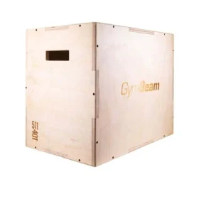 Plyometrická debna PlyoBox Wood - GymBeam (čierna) (48997-1-brown)