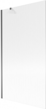 MEXEN/S - Next vaňová zástena FIX 100 x 150, prúžky, grafit metal 895-100-000-00-09-95