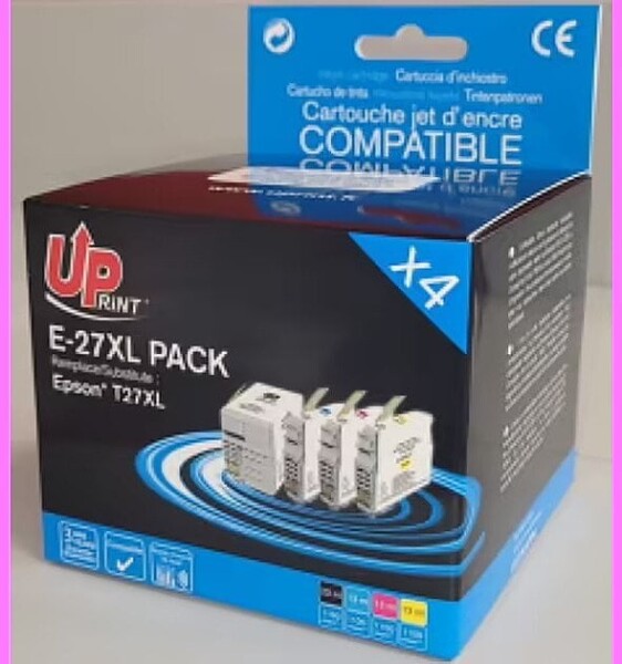 UPrint UPrint Epson E-27XL Pack BK (25ml) + C/M/Y (13ml) 3584770723620