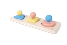 Hape Montessori základné tvary na doske so zrkadielkom