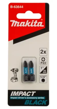 Makita B-63644 Torzný bit 1/4" PZ2 25mm (2ks) (B-63644)